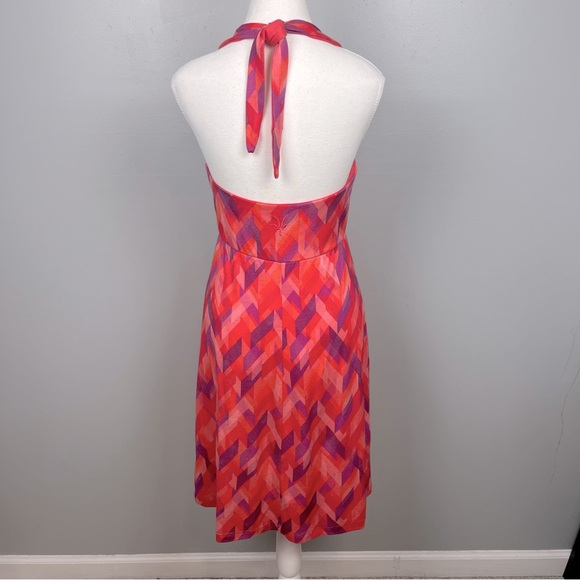 Ibex Kira 100% merino wool tie neck halter dress, small. - Picture 4 of 12